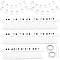 12Pcs Paper Banners, Halloween Party Decorations, Ghost, White, 150x163x0.2mm