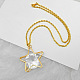 Star Cubic Zirconia Pendant Necklaces&nbsp;EJ6559-1