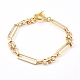 Brass Link Chain Bracelets&nbsp;X-BJEW-JB06016-1