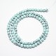 Synthetic Turquoise Smooth Round Beads Strands&nbsp;G-L146-8mm-01-2