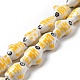Handmade Printed Porcelain Beads&nbsp;PORC-F005-03B-4