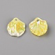 プラスチックビーズ  花弁  きいろ  18x15x3mm  穴：2mm&nbsp;KY-WH0028-52C-1