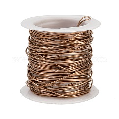 304 Stainless Steel Wire, Ion Plating(IP), Round, Rose Gold, 0.8mm, 20 Gauge