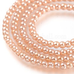 Electroplate Glass Beads Strands&nbsp;EGLA-I013-2mm-PL01