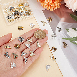 48Pcs 12 Styles Tibetan Style Alloy Cabochons&nbsp;MRMJ-OC0003-84