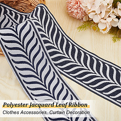 4.6~4.7M Polyester Jacquard Leaf Ribbon&nbsp;OCOR-OC0001-39A