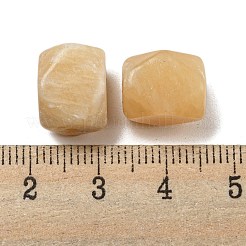 天然なトパーズのヒスイのビーズ  長方形  多面カット  10.5~12x10~11.5x9~11.5mm  穴：1.2mm&nbsp;G-B070-04A