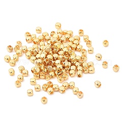 真鍮ビーズ  キューブ  18KGP本金メッキ  2x2x2mm  穴：1.2mm&nbsp;KK-I705-07G