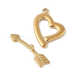 304 Stainless Steel Toggle Clasps&nbsp;STAS-Z153-03G-04