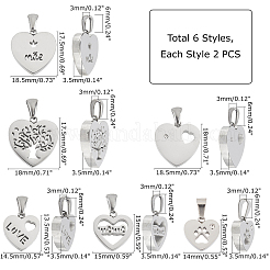 304 Stainless Steel Pendants&nbsp;STAS-UN0014-92P
