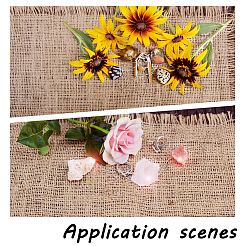 12Pcs 4 Style Square Jute Braided Mats&nbsp;AJEW-DR0001-12