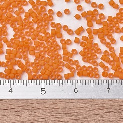 MIYUKIデリカビーズ  シリンダー  日本製シードビーズ  11/0  （db1583)マット不透明マンダリン  1.3x1.6mm  穴：0.8mm  約10000個/袋  50 G /袋&nbsp;SEED-X0054-DB1583
