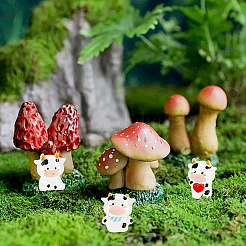12Pcs 6 Styles Luminous Plastic Cow Display Decoration&nbsp;DJEW-SC0001-30