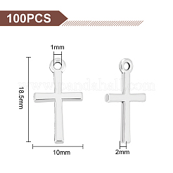 100PCS Cross Tibetan Style Alloy Pendants&nbsp;TIBEP-UN0001-10
