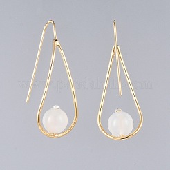 Natural Gemstone Dangle Earrings&nbsp;EJEW-JE03595