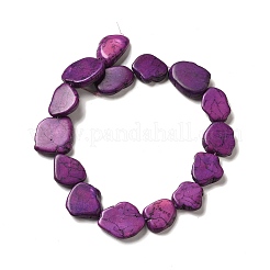 Synthetic Turquoise Dyed Beads Strands&nbsp;G-E594-25G