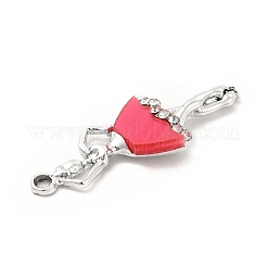 Rack Plating Alloy Enamel Pendants&nbsp;ENAM-M051-03P-C