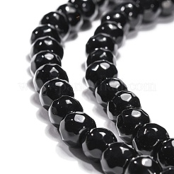 Black Stone Beads Strands&nbsp;X-G-I087-6mm