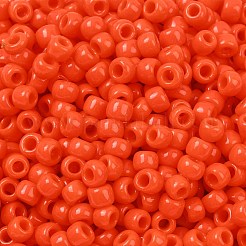 トーホー 6/0ラウンドビーズ  日本製シードビーズ  （不透明なサンセットオレンジ50)個  4mm  穴：1.5mm  約840個/50g&nbsp;SEED-XTR06-0050