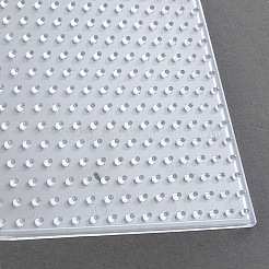 5x5mmDIYのアイロンビーズに使用するのABC ペグボード  正方形  透明  147x147x5mm&nbsp;DIY-R014-01