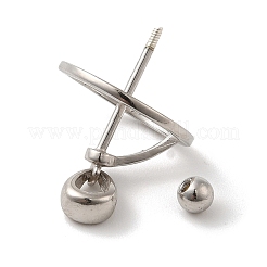 Anti-Tarnish Rhodium Plated 925 Sterling Silver Locket Style Planet Pinch Bails&nbsp;LS-STER-NH0001-55C-P