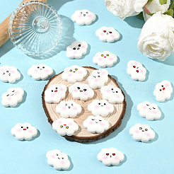 40Pcs 8 Styles Funny Opaque Resin Cabochons&nbsp;RESI-SC0036-69