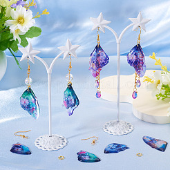DIY Epoxy Resin Wings Pendants Dangle Earring Making Kits&nbsp;DIY-TA0013-31