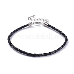 Trendy Braided Imitation Leather Bracelet Making&nbsp;BJEW-S076-002