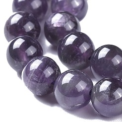 天然石アメジストラウンドビーズ連売り  グレードBC  8mm  穴：1mm  約46~48個/連  15.3インチ&nbsp;X-G-I168-08-8mm