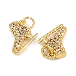 Brass Micro Pave Cubic Zirconia Charms&nbsp;KK-I377-02G