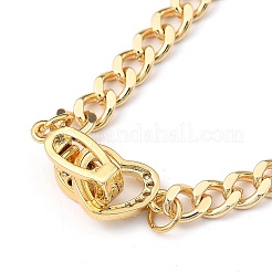 Brass Curb Chain Bracelets&nbsp;BJEW-JB05406-01