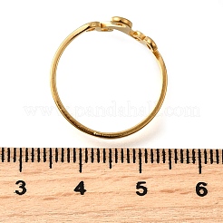 304ステンレススチール指輪  トリスケリオン  18KGP本金メッキ  9.5mm  内径：17.8mm&nbsp;LS-RJEW-S628-01G