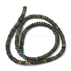 天然石インディアン瑪瑙ビーズ連売り  ロンデル  4x2mm  穴：0.8mm  150個/連  15~15.5インチ&nbsp;LS-G-N0173-04-2x4mm