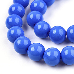 Opaque Solid Color Glass Beads Strands&nbsp;GLAA-T032-P6mm-11