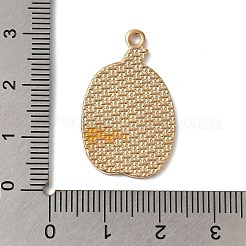 感謝祭の日の金色合金エナメルペンダント  カボチャ  29x18x1.5mm  穴：1.8mm&nbsp;X-ENAM-M002-02N-G