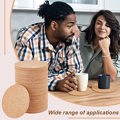 Flat Round Cork Insulation&nbsp;FIND-WH0018-43B