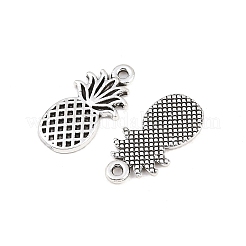 合金のチベット風チャーム  パイナップルチャーム  アンティークシルバー  17.5x9x1mm  穴：1.2mm&nbsp;LS-PALLOY-A024-06AS
