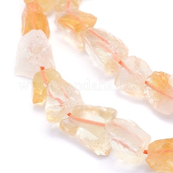 Raw Rough Natural Citrine Beads Strands&nbsp;LS-G-I279-B10