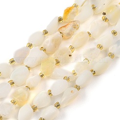 Natural White African Opal Beads Strands&nbsp;G-D101-A10