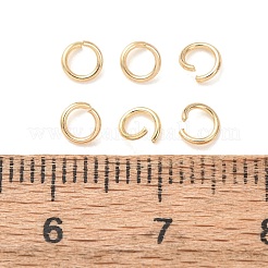 Brass Open Jump Rings&nbsp;KK-G604-08G-09