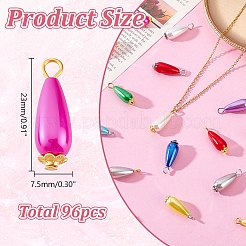 96Pcs ABS Plastic Imitation Pearl Pendatns&nbsp;PALLOY-HY00109