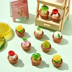 24Pcs 8 Styles Resin Potted Plant Display Decorations&nbsp;AJEW-CJ0001-80