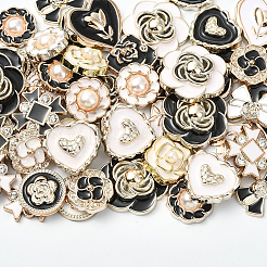 80Pcs 20 Styles Enamel Resin Cabochons&nbsp;CRES-SP0001-09