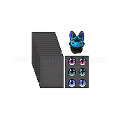 塩ビプラスチックシート  長方形  ブラック  300x220x0.4mm&nbsp;AJEW-WH0314-569B-01