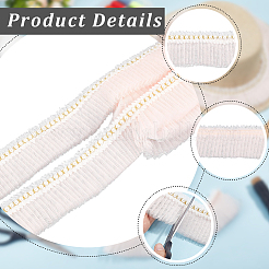 5Yards Polyester Lace Ribbon&nbsp;SRIB-GF0001-74A