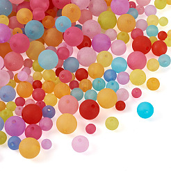 1160Pcs 4 Sizes Transparent Acrylic Ball Beads&nbsp;FACR-PJ0001-03