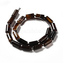 天然石瑪瑙ビーズ連売り  コラム  15x7.8~8.5mm  穴：0.4mm  約20個/連  15.16~15.55''（38.5~39.5センチメートル）&nbsp;G-B026-10