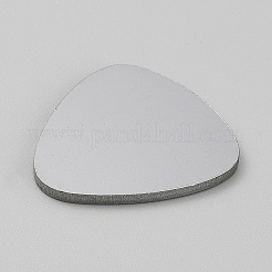304ステンレススチールギターピック  エレクトリックギターアクセサリー  ステンレス鋼色  32x30x0.8mm&nbsp;STAS-WH0036-54P