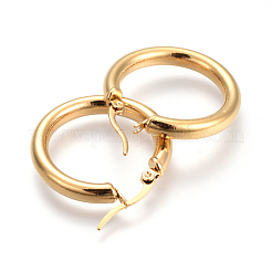 201 Stainless Steel Hoop Earrings&nbsp;EJEW-A052-19J-G