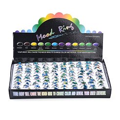 Adjustable Iron Changing Mood Rings&nbsp;RJEW-Q151-02-B